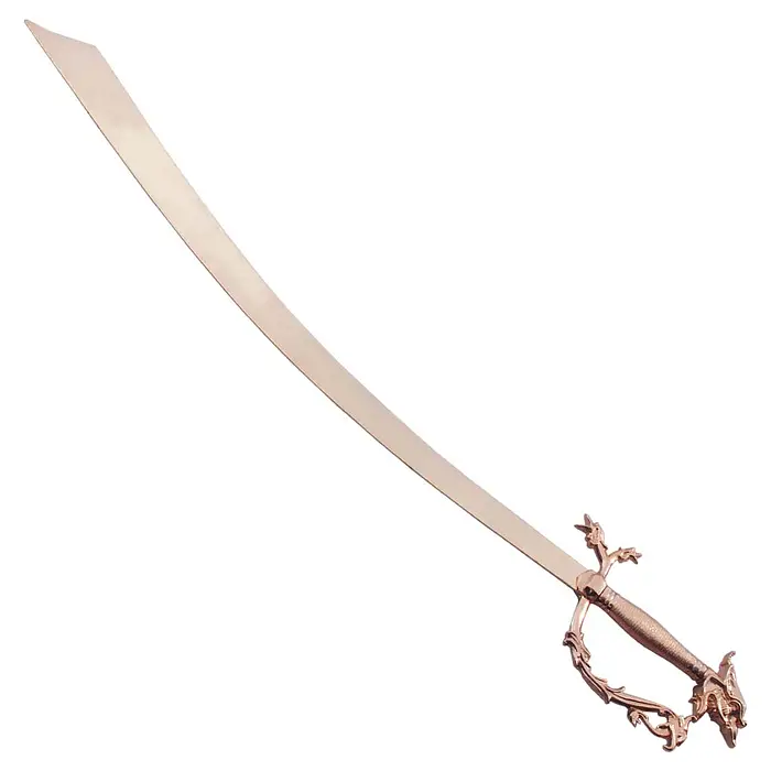 1-81-183 Arabian Belly Dance Dragon Scimitar Gold Plated Sword