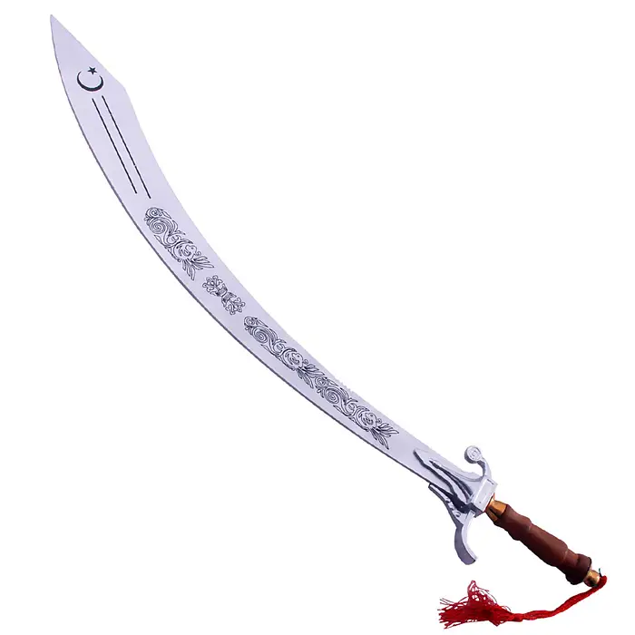 Belly Dance Dragon Scimitar Sword Silver Finishing Belly Dance Dragon Scimitar Sword Silver Finishing