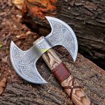 Ragnar Lothbrok Double Head Viking Battle Axe Handmade Replica
