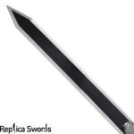 massive black finish dual color berserk guts dragon slayer swords