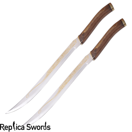 LOTR Legolas Swords Fighting Knives Pair Of Daggers