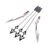 RWBY Cinder Fall Three Arrows &Two Swords Replica