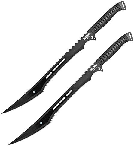 Zombie Apocalypse Doomsday Wicked Skull Twin Slayer Tactical Hunting Knife Zombie Apocalypse Doomsday Wicked Skull Twin Slayer Tactical Hunting Knife