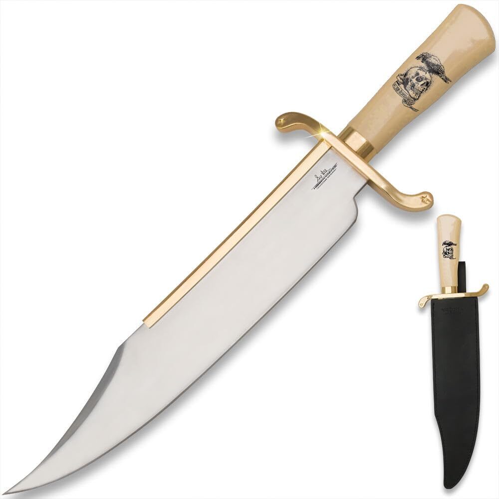 Gil Hibben Expendables Bowie Knife Gold Plated Replica Gil Hibben Expendables Bowie Knife Gold Plated Replica