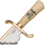 Gil Hibben Expendables Bowie Knife Gold Plated Replica