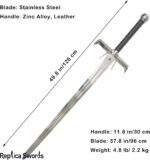 Highlander The Kurgan Sword Life Size Metal Replica