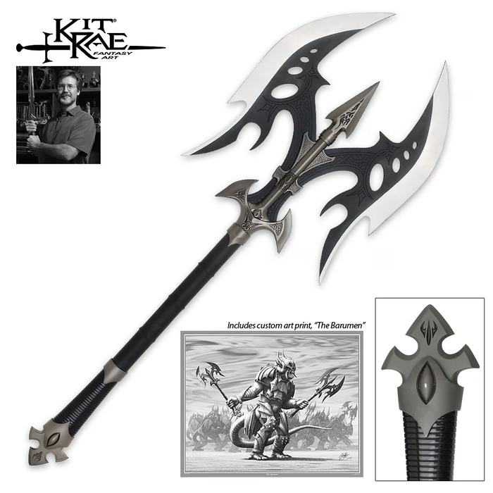 Kit Rae Black Legion Battle Axe Fantasy Full Size Replica Kit Rae Black Legion Battle Axe Fantasy Full Size Replica
