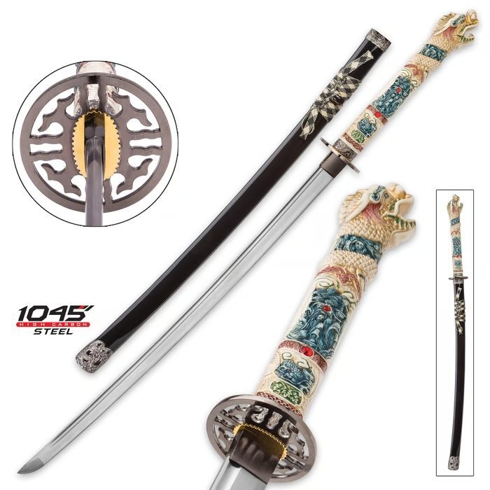 Highlander Connor Open Mouth Dragon Katana Full Size Replica Highlander Connor Open Mouth Dragon Katana Full Size Replica