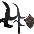 black knife stand
