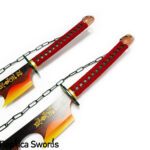 Uzui Tengen Sword Set - Amber Nichirin Twin Blade - Demon Slayer Props Replica