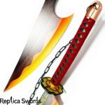 Uzui Tengen Sword Set - Amber Nichirin Twin Blade - Demon Slayer Props Replica