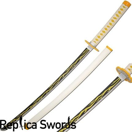 Zenitsu Agatsuma Sword - Yellow Nichirin Blade - DemonSlayer Katana Replica