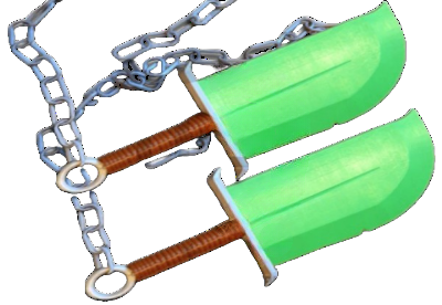 Kung Fu Panda Kai Swords Jade Knives Prop Replica