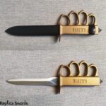 1918 WWI Trench Knife Replica With Sheath
