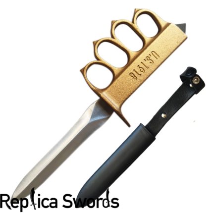1918 WWI Trench Knife Replica With Sheath