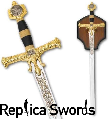 King Solomon Sword Full Size Gold/Black Metal Replica King Solomon Sword Full Size Gold/Black Metal Replica