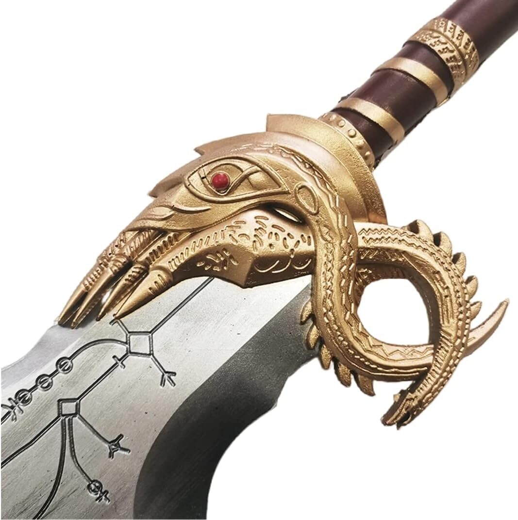 Kratos Blades of Chaos Pair Gold Finished Replica Kratos Blades of Chaos Pair Gold Finished Replica