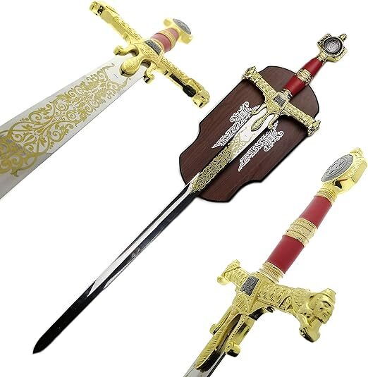 King Solomon Sword Full Size Red/Gold Metal Replica King Solomon Sword Full Size Red/Gold Metal Replica