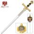 King Solomon Sword Full Size Gold/Black Metal Replica