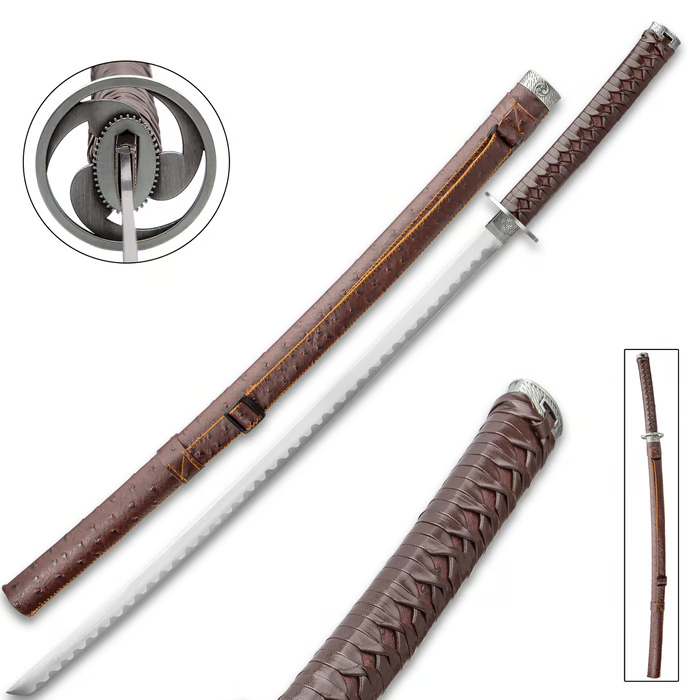 Gankyil Katana Sword Life Size Replica With Scabbard Gankyil Katana Sword Life Size Replica With Scabbard
